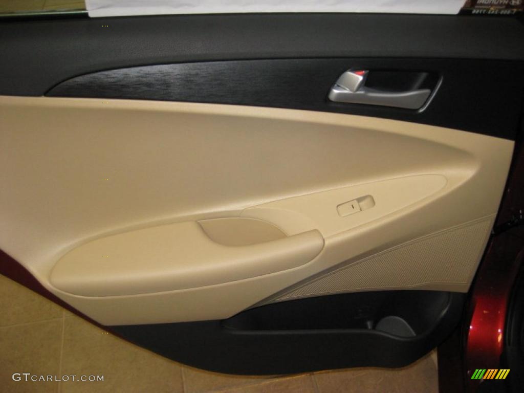 2011 Sonata GLS - Venetian Red / Camel photo #16
