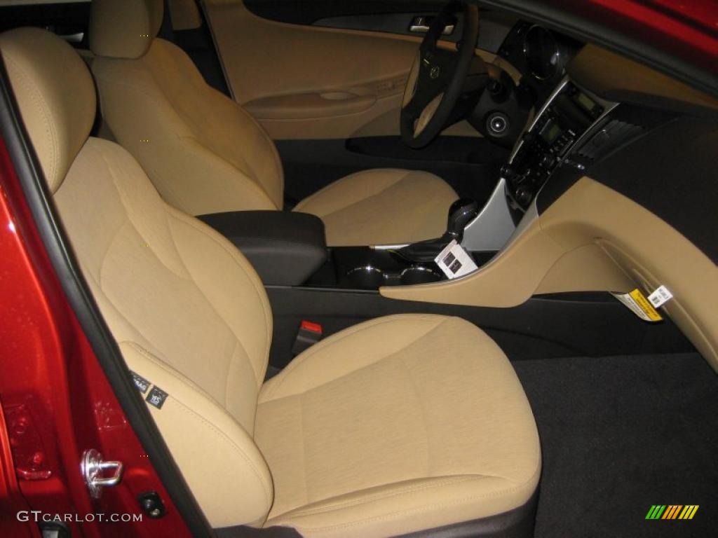 2011 Sonata GLS - Venetian Red / Camel photo #17