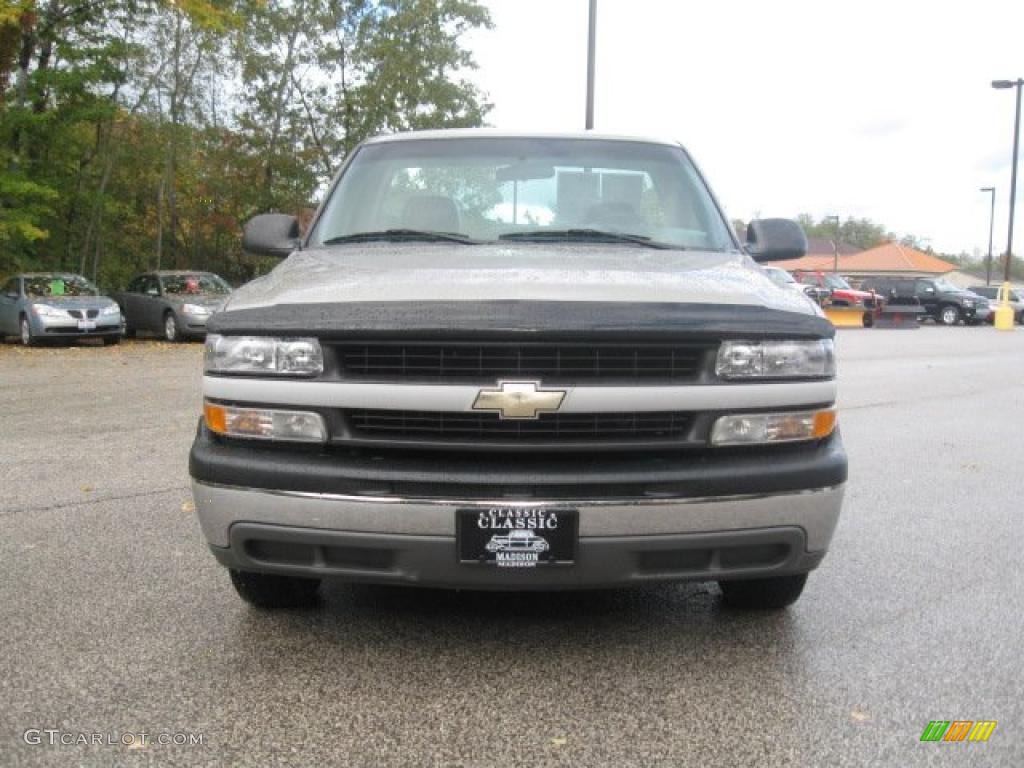 2002 Silverado 1500 Work Truck Regular Cab - Light Pewter Metallic / Graphite Gray photo #2