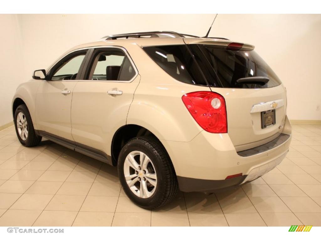 2010 Equinox LTZ - Gold Mist Metallic / Jet Black/Brownstone photo #5