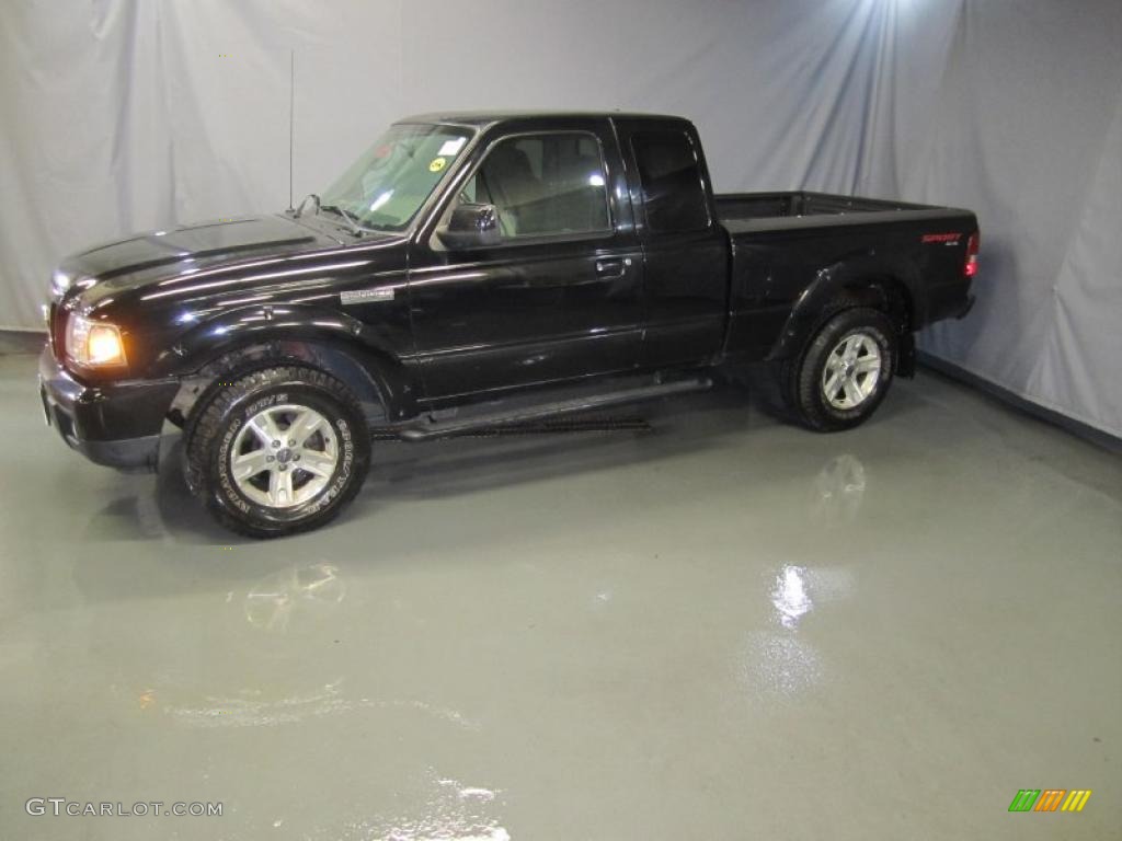 2006 Ranger Sport SuperCab 4x4 - Black / Medium Dark Flint photo #3