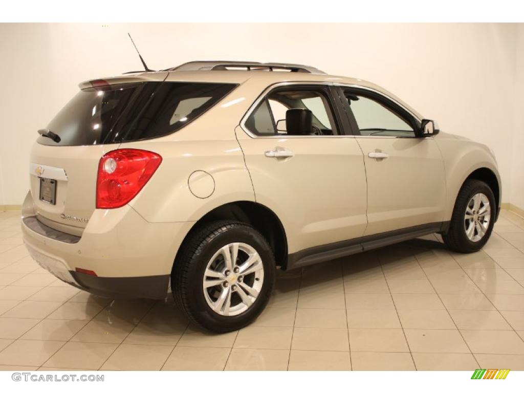 2010 Equinox LTZ - Gold Mist Metallic / Jet Black/Brownstone photo #7