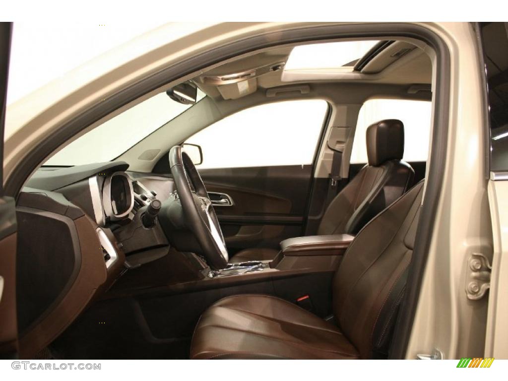 2010 Equinox LTZ - Gold Mist Metallic / Jet Black/Brownstone photo #11