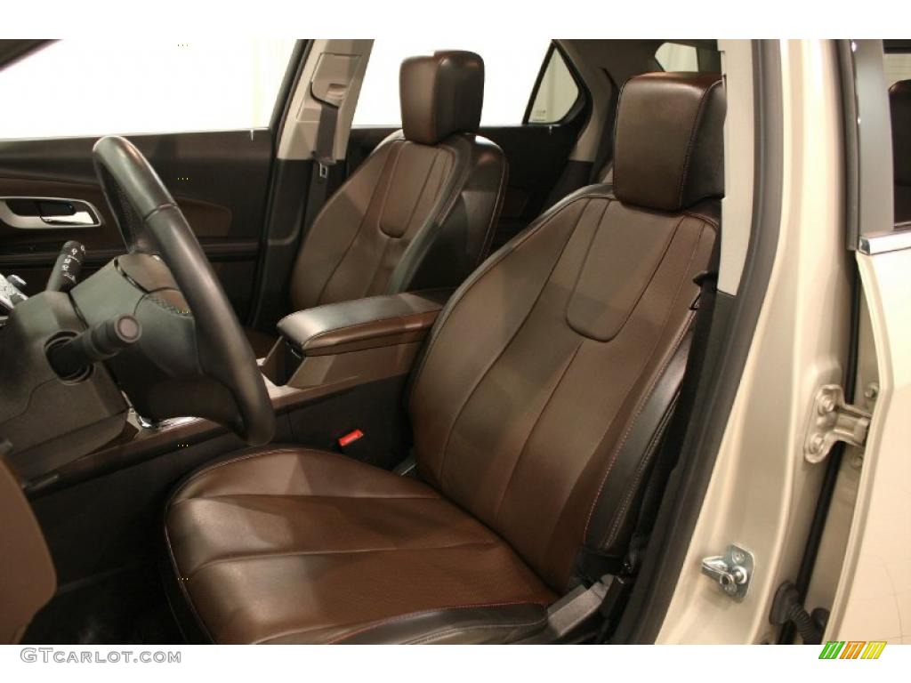 Jet Black/Brownstone Interior 2010 Chevrolet Equinox LTZ Photo #38217152