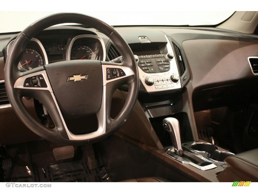 2010 Equinox LTZ - Gold Mist Metallic / Jet Black/Brownstone photo #13