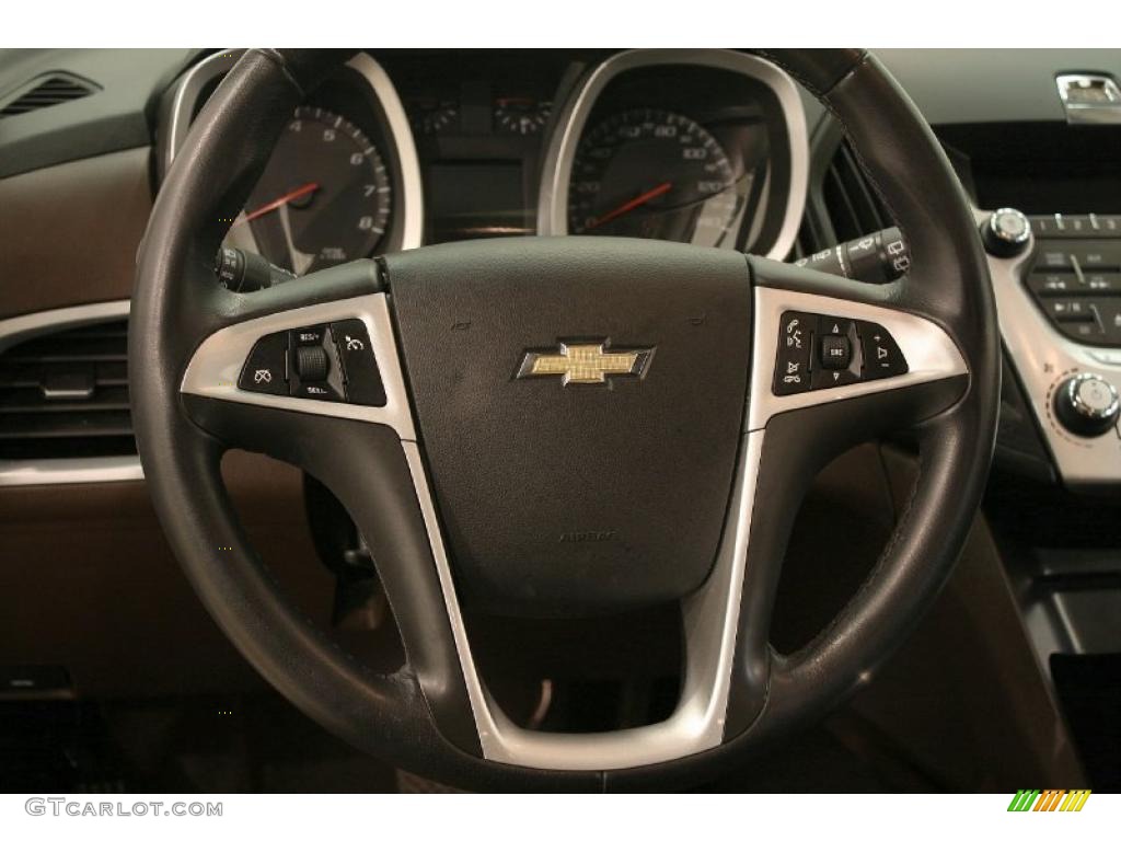 2010 Equinox LTZ - Gold Mist Metallic / Jet Black/Brownstone photo #14