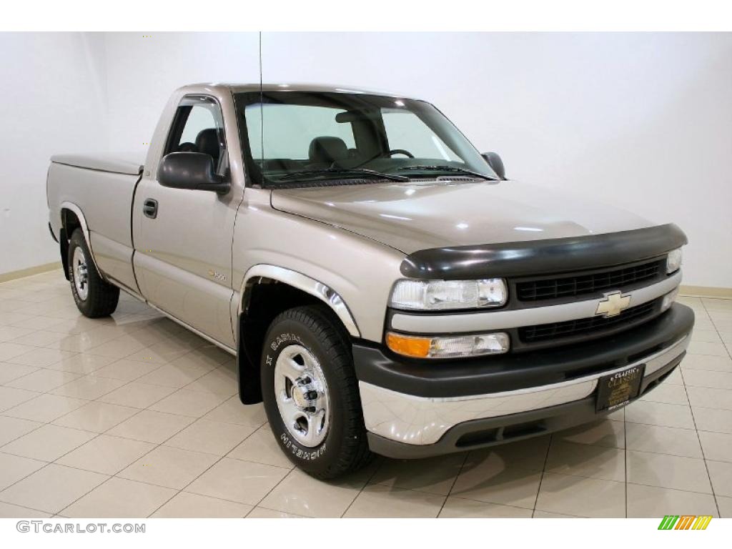 1999 Silverado 1500 Regular Cab - Light Pewter Metallic / Graphite photo #1