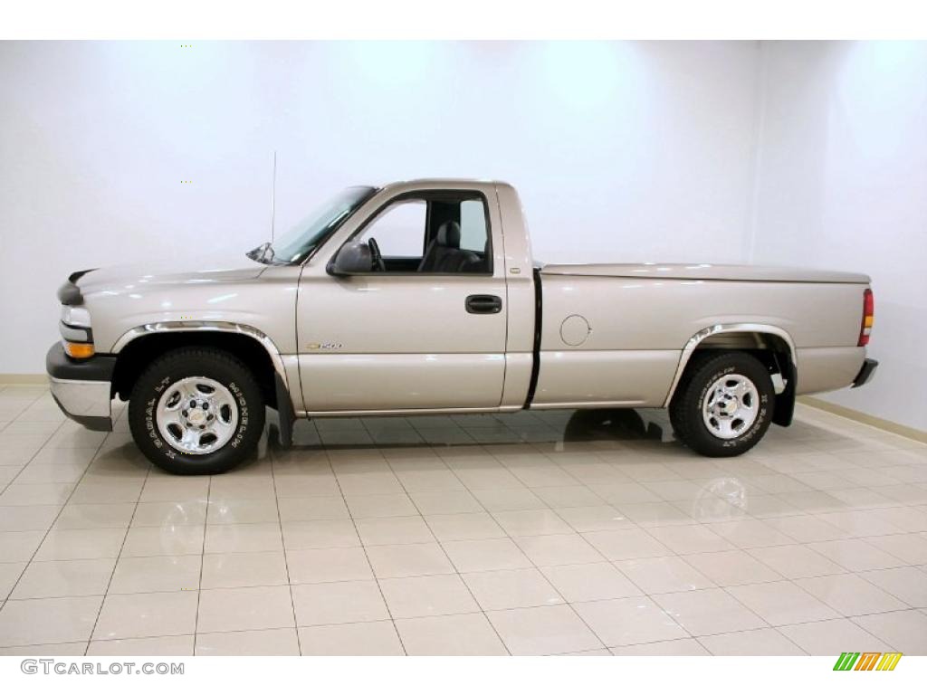 1999 Silverado 1500 Regular Cab - Light Pewter Metallic / Graphite photo #4