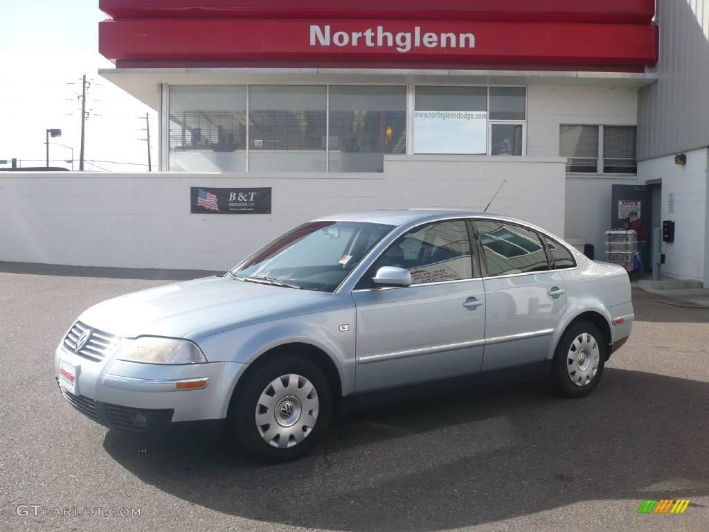 2002 Passat GLS Sedan - Blue Silver Metallic / Grey photo #1