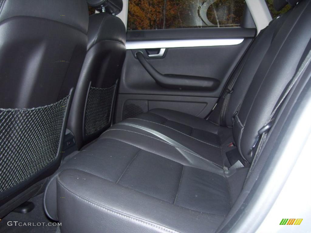 2008 A4 2.0T quattro Sedan - Light Silver Metallic / Black photo #9