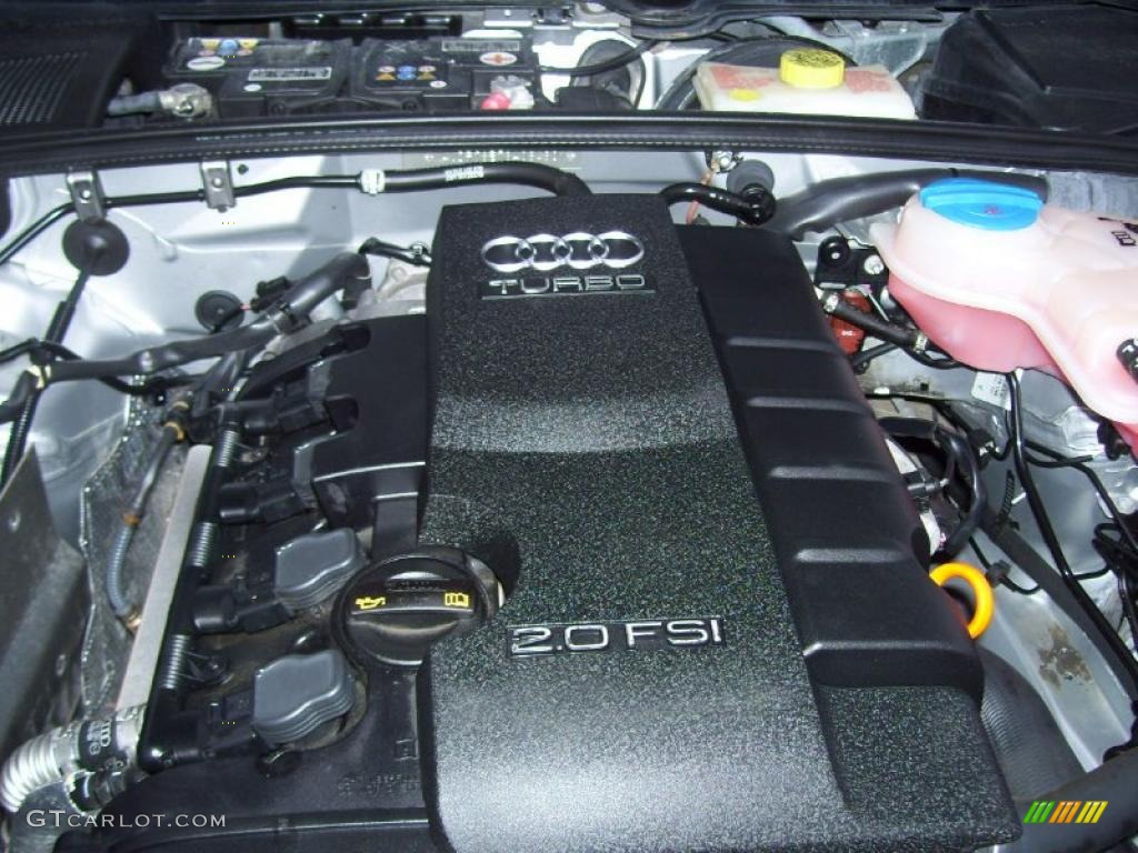 2008 A4 2.0T quattro Sedan - Light Silver Metallic / Black photo #11