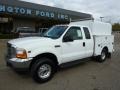 Oxford White - F250 Super Duty XL SuperCab 4x4 Chassis Photo No. 7