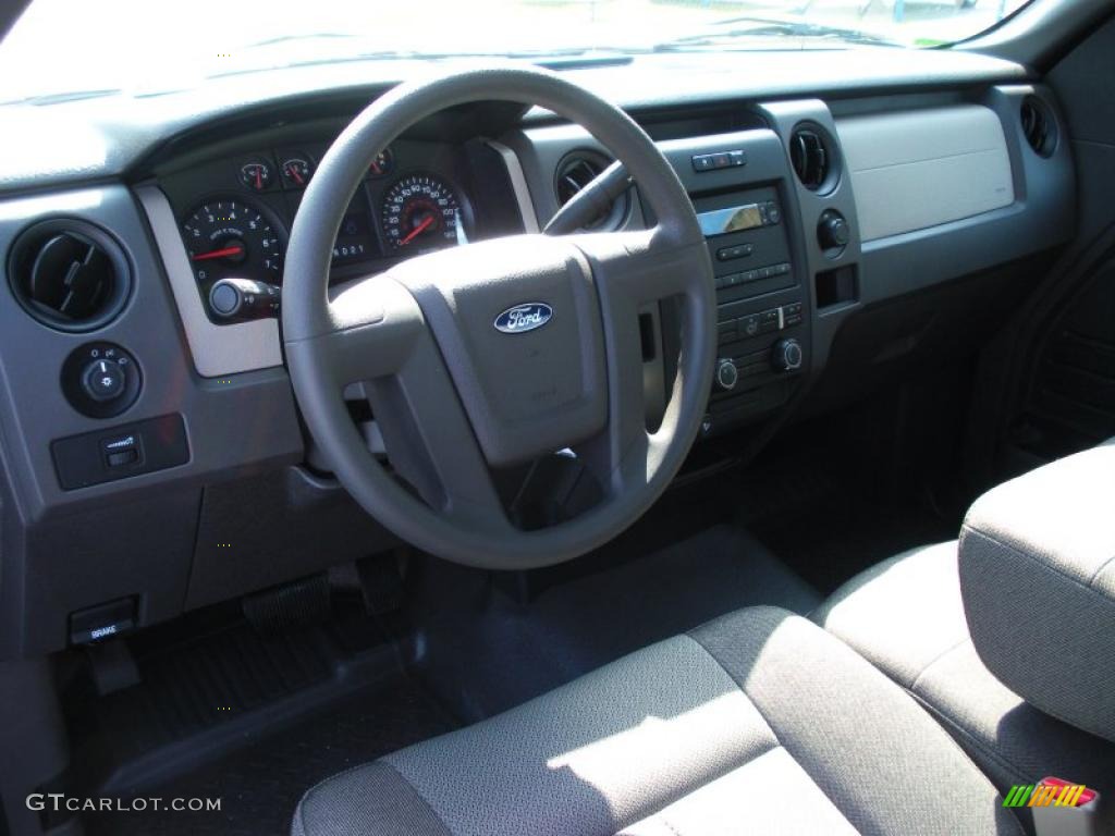 2010 F150 XL Regular Cab - Ingot Silver Metallic / Medium Stone photo #6