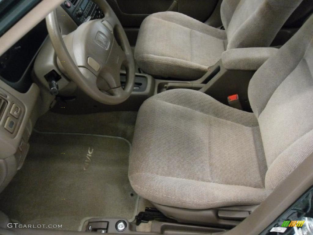 Beige Interior 1998 Honda Civic LX Sedan Photo #38223009