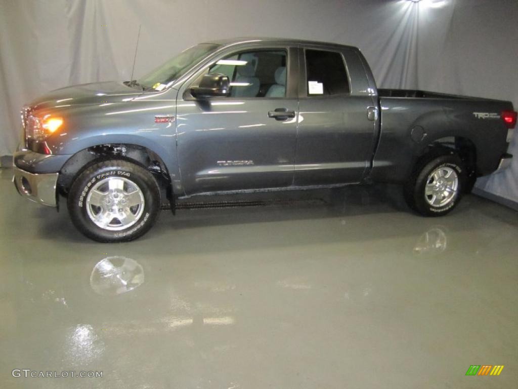 2010 Tundra TRD Double Cab 4x4 - Slate Gray Metallic / Graphite Gray photo #3