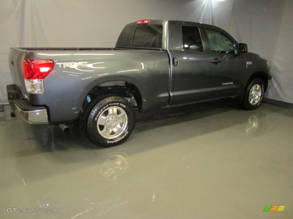 2010 Tundra TRD Double Cab 4x4 - Slate Gray Metallic / Graphite Gray photo #8