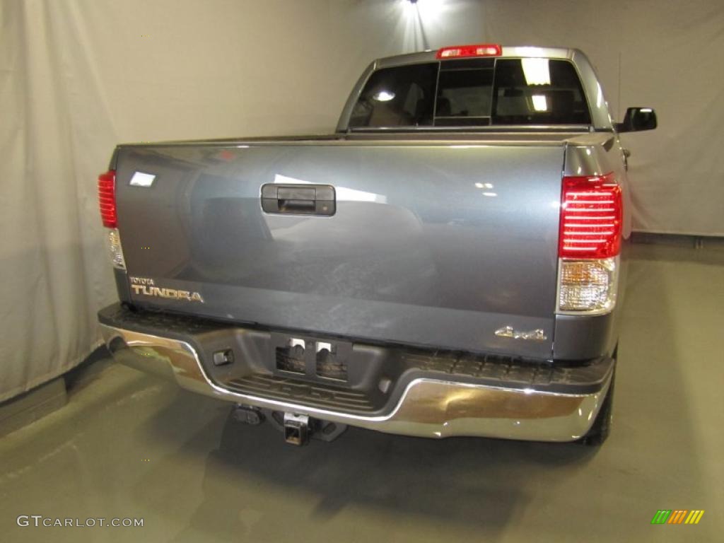 2010 Tundra TRD Double Cab 4x4 - Slate Gray Metallic / Graphite Gray photo #9