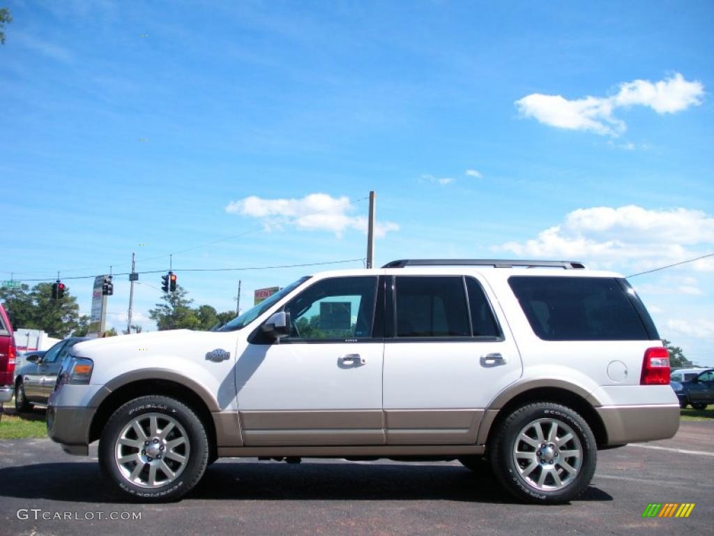 White Platinum Tri-Coat 2011 Ford Expedition King Ranch Exterior Photo #38223141