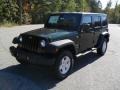 2011 Natural Green Pearl Jeep Wrangler Unlimited Sport 4x4  photo #1