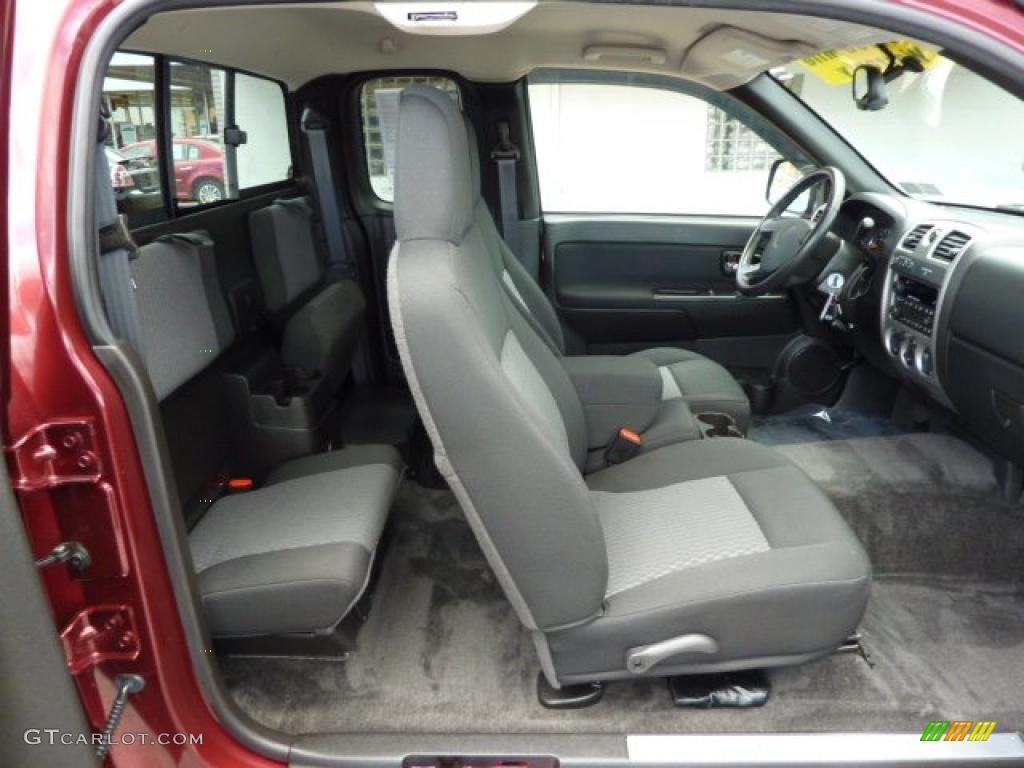 Ebony Interior 2008 Chevrolet Colorado LT Extended Cab 4x4 Photo #38227145