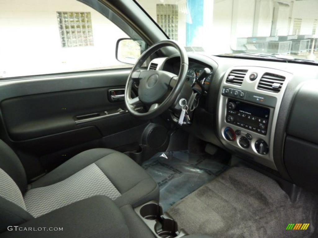 Ebony Interior 2008 Chevrolet Colorado LT Extended Cab 4x4 Photo #38227161