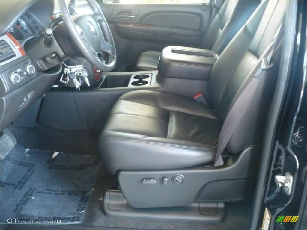 Ebony Interior 2009 Chevrolet Silverado 2500HD LTZ Crew Cab 4x4 Photo #38228795