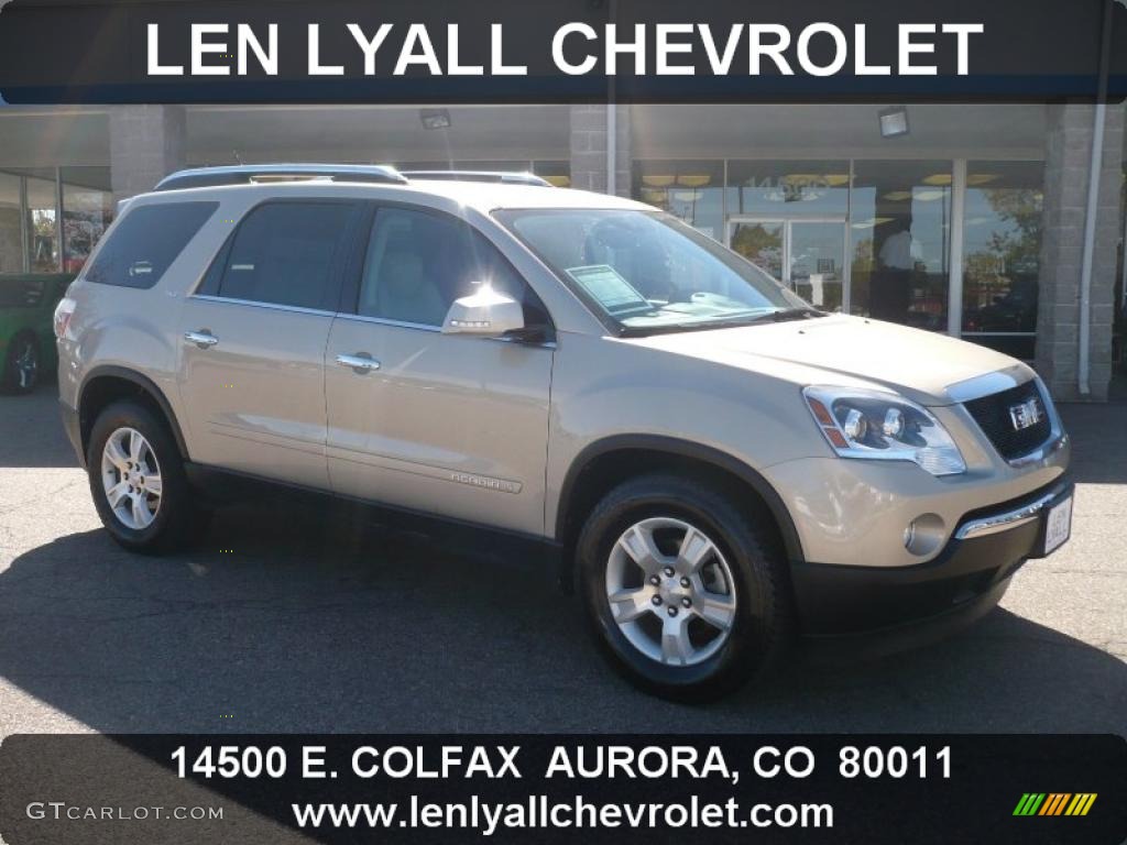 2007 Acadia SLT - Gold Mist Metallic / Titanium photo #1