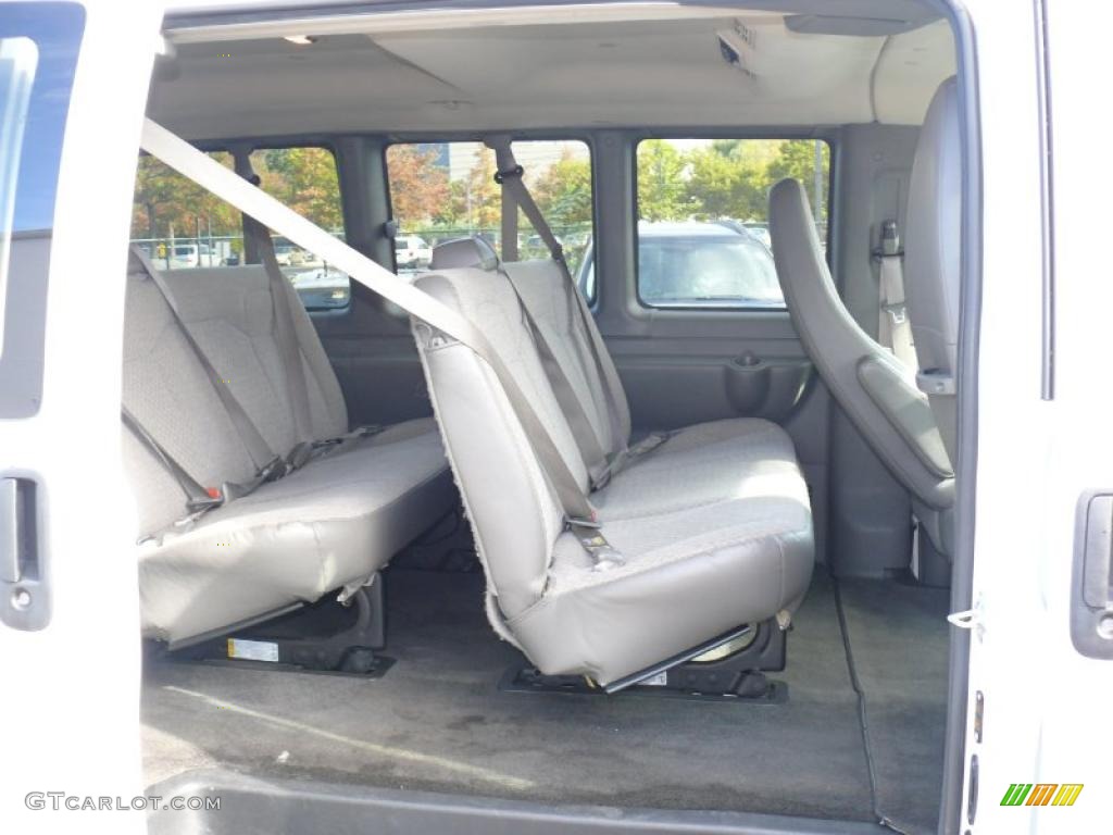 Medium Pewter Interior 2010 Chevrolet Express LT 3500 Passenger Van Photo #38230607