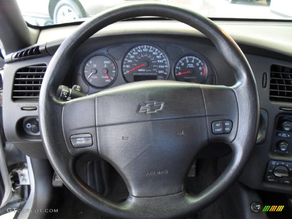 2001 Chevrolet Monte Carlo LS Medium Gray Steering Wheel Photo #38231467