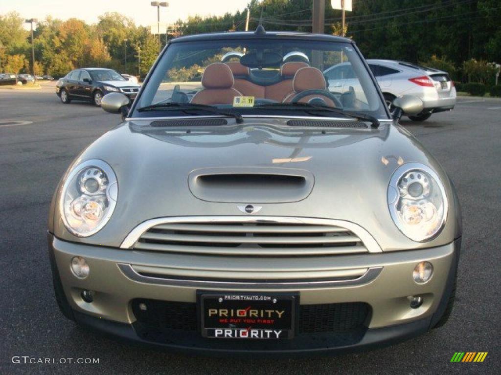 2007 Cooper S Convertible Sidewalk Edition - Sparkling Silver Metallic / Lounge Malt Brown photo #9