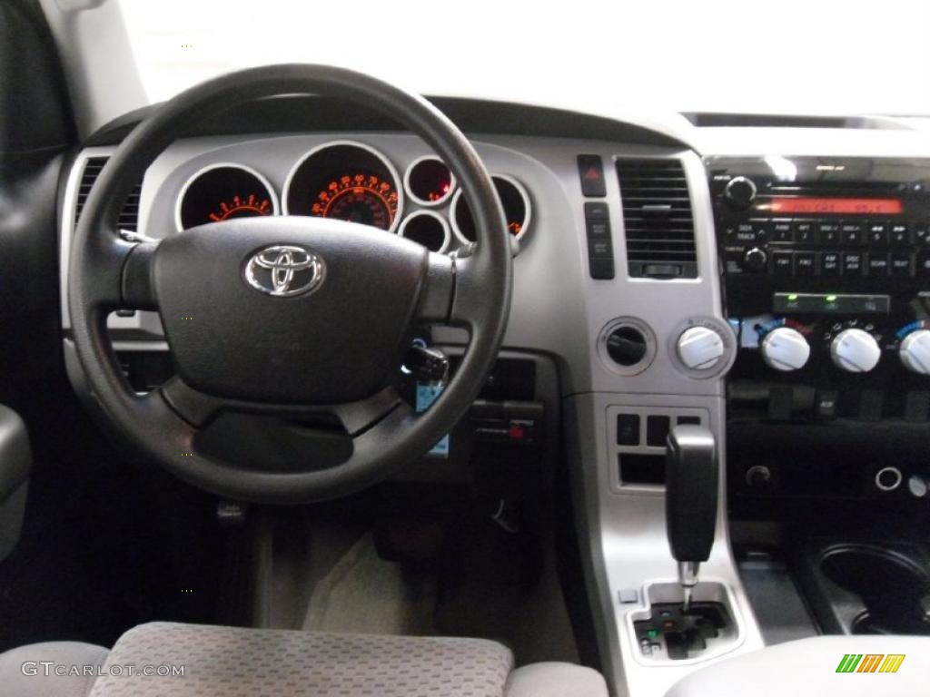 2008 Toyota Tundra SR5 Double Cab 4x4 Graphite Gray Dashboard Photo #38233015