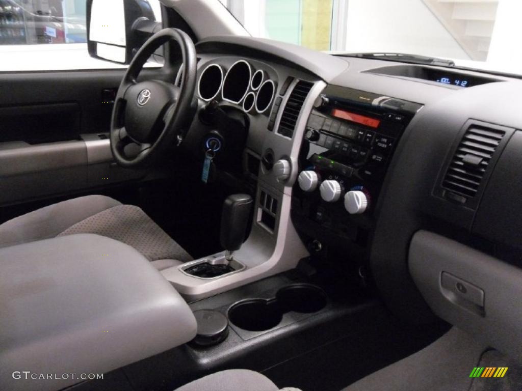 Graphite Gray Interior 2008 Toyota Tundra SR5 Double Cab 4x4 Photo #38233127