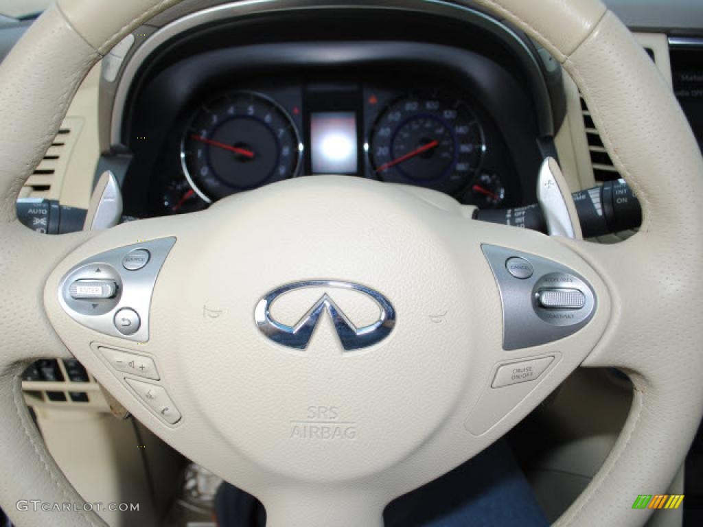 2009 Infiniti FX 35 Wheat Steering Wheel Photo #38233811