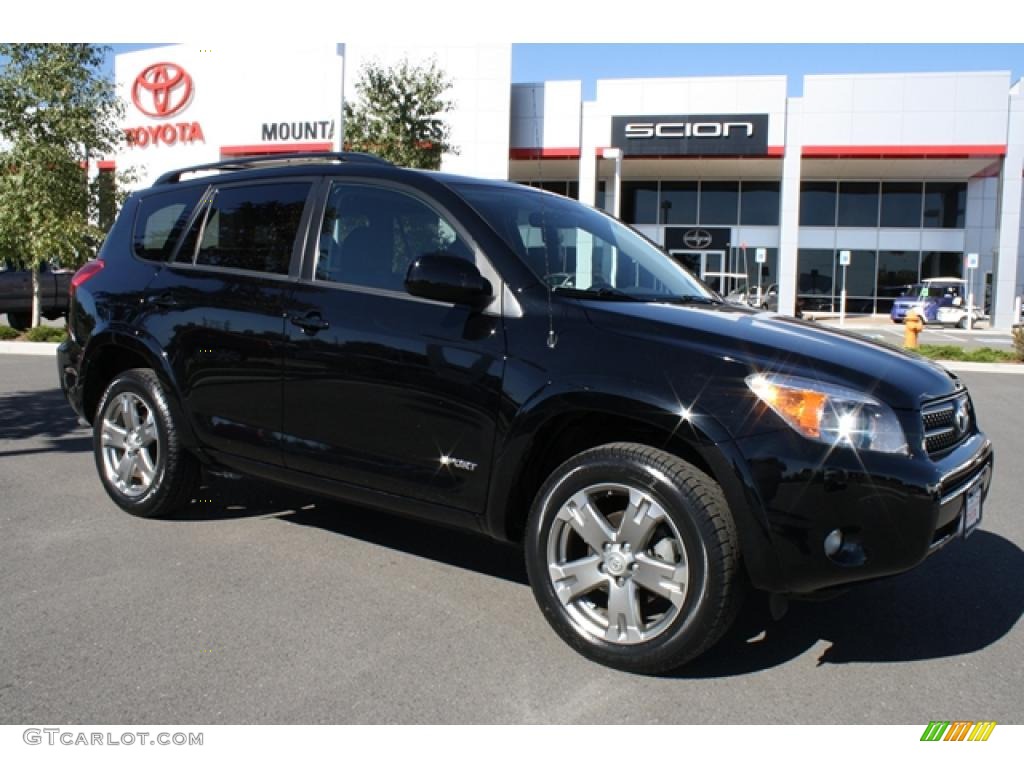 2008 RAV4 Sport V6 4WD - Black / Dark Charcoal photo #1