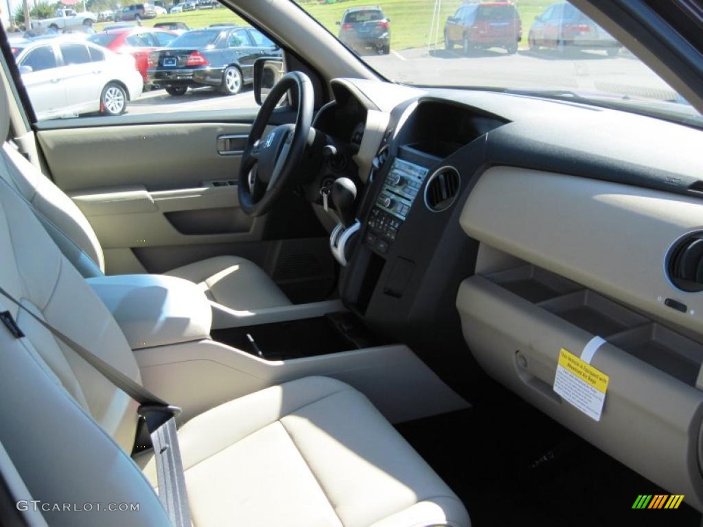 2011 Honda Pilot EX-L Beige Dashboard Photo #38235835