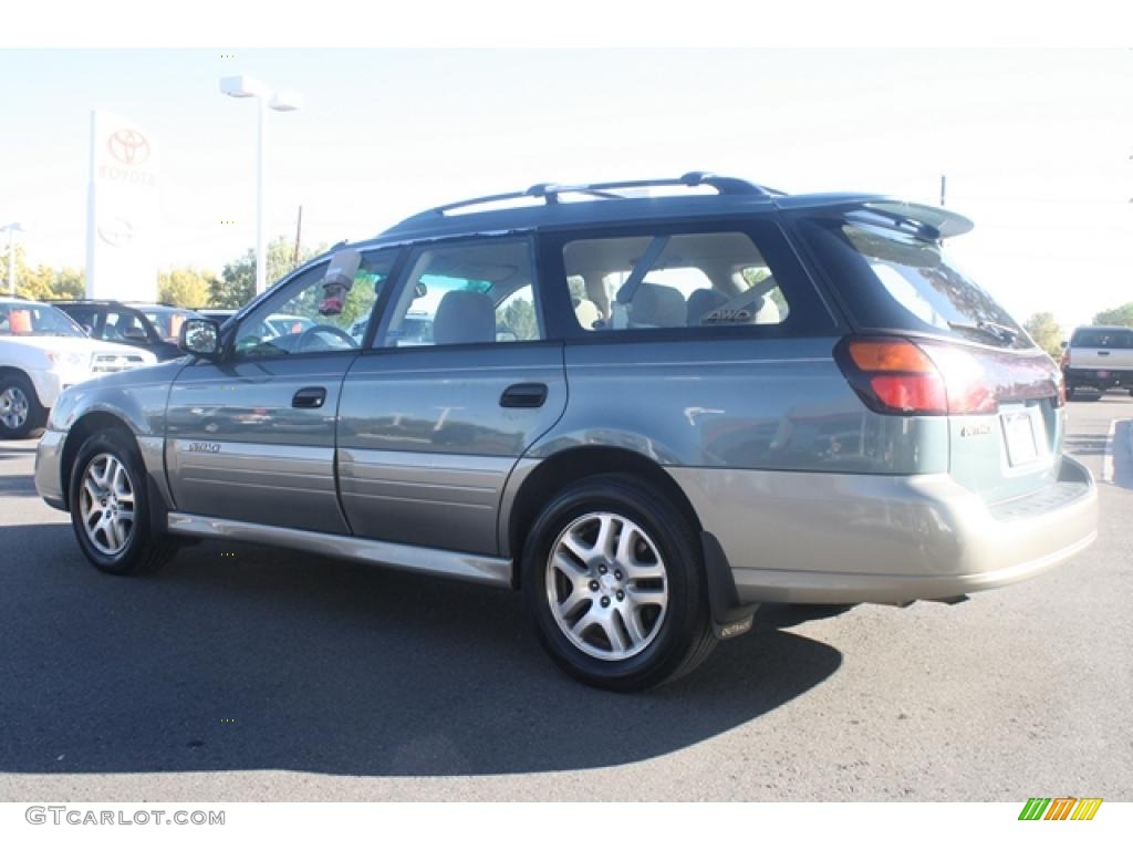 2001 Outback Wagon - Wintergreen Metallic / Beige photo #4