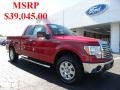 2010 Red Candy Metallic Ford F150 XLT SuperCab 4x4  photo #1