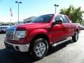 2010 Red Candy Metallic Ford F150 XLT SuperCab 4x4  photo #6