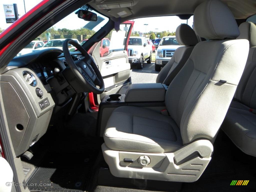 2010 F150 XLT SuperCab 4x4 - Red Candy Metallic / Medium Stone photo #9