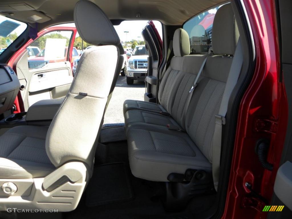 2010 F150 XLT SuperCab 4x4 - Red Candy Metallic / Medium Stone photo #10