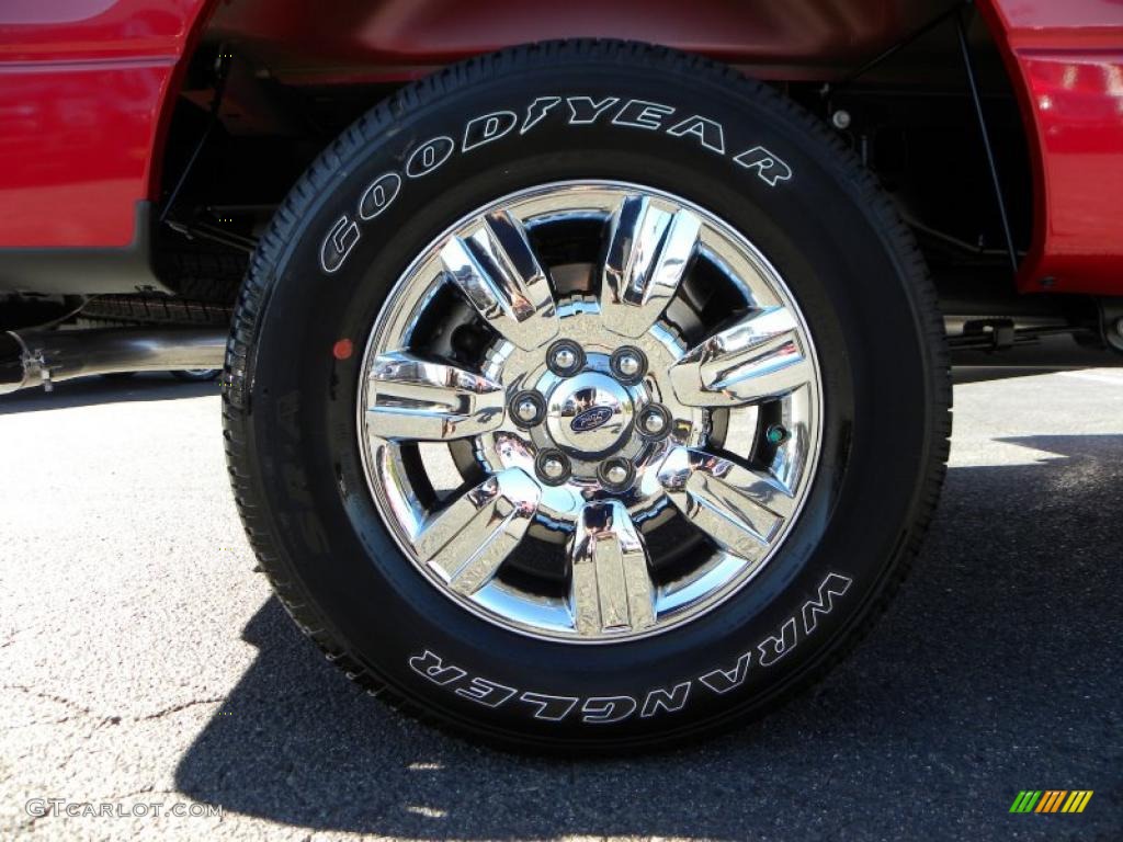 2010 F150 XLT SuperCab 4x4 - Red Candy Metallic / Medium Stone photo #14