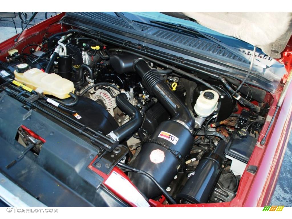 2002 Ford F250 Super Duty Lariat SuperCab 4x4 5.4 Liter SOHC 16-Valve Triton V8 Engine Photo #38238975