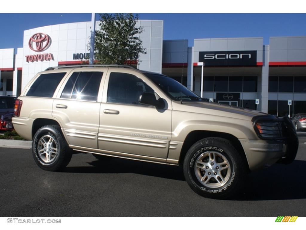 1999 Grand Cherokee Limited 4x4 - Champagne Pearl / Camel photo #1