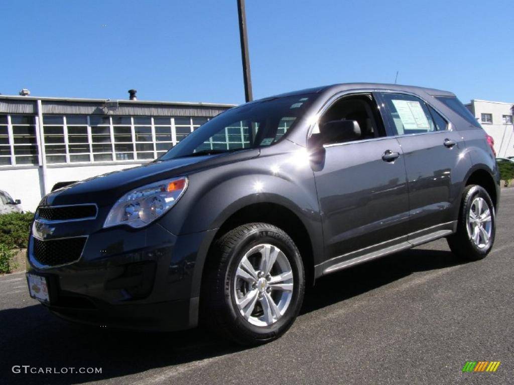 2010 Equinox LS - Cyber Gray Metallic / Jet Black/Light Titanium photo #1