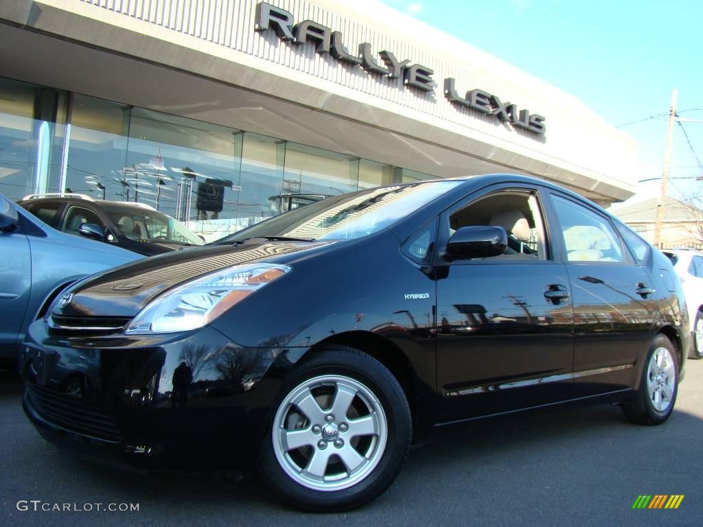 2006 Prius Hybrid - Black / Beige photo #1