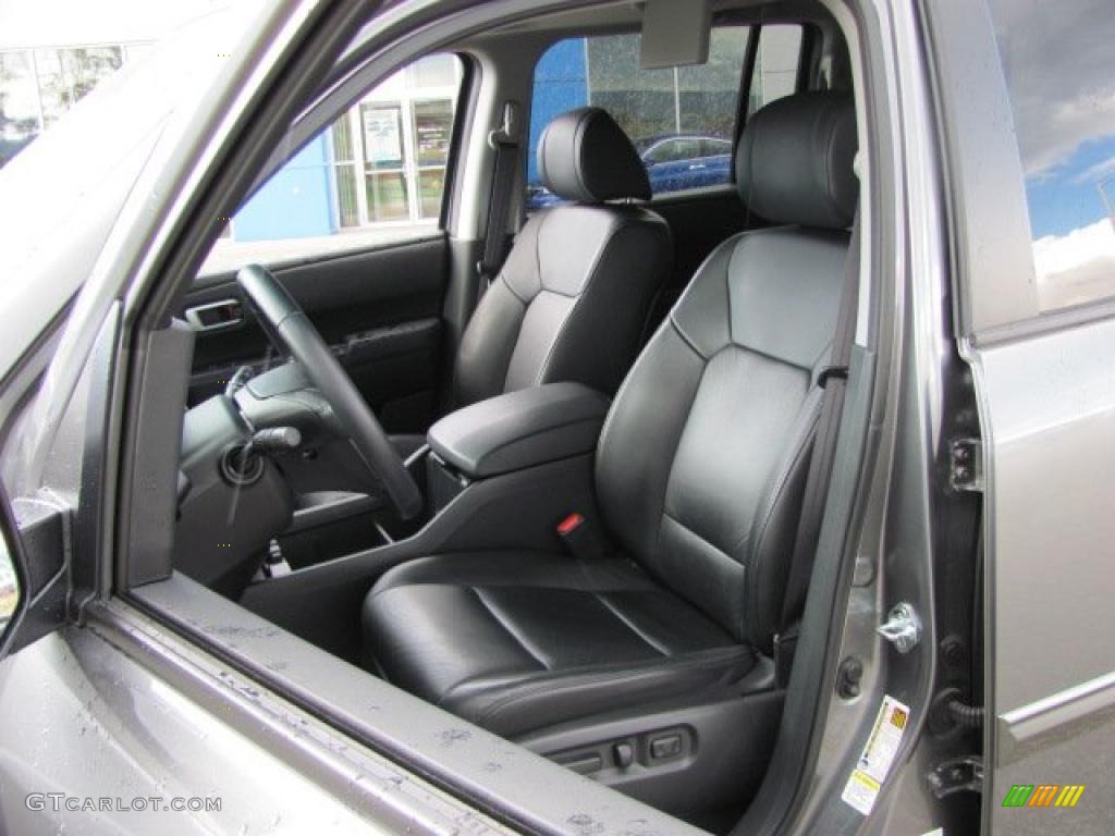 Black Interior 2009 Honda Pilot EX-L 4WD Photo #38242459