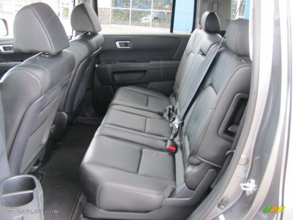 Black Interior 2009 Honda Pilot EX-L 4WD Photo #38242591