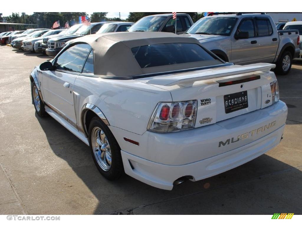 2003 Mustang V6 Convertible - Oxford White / Medium Parchment photo #3