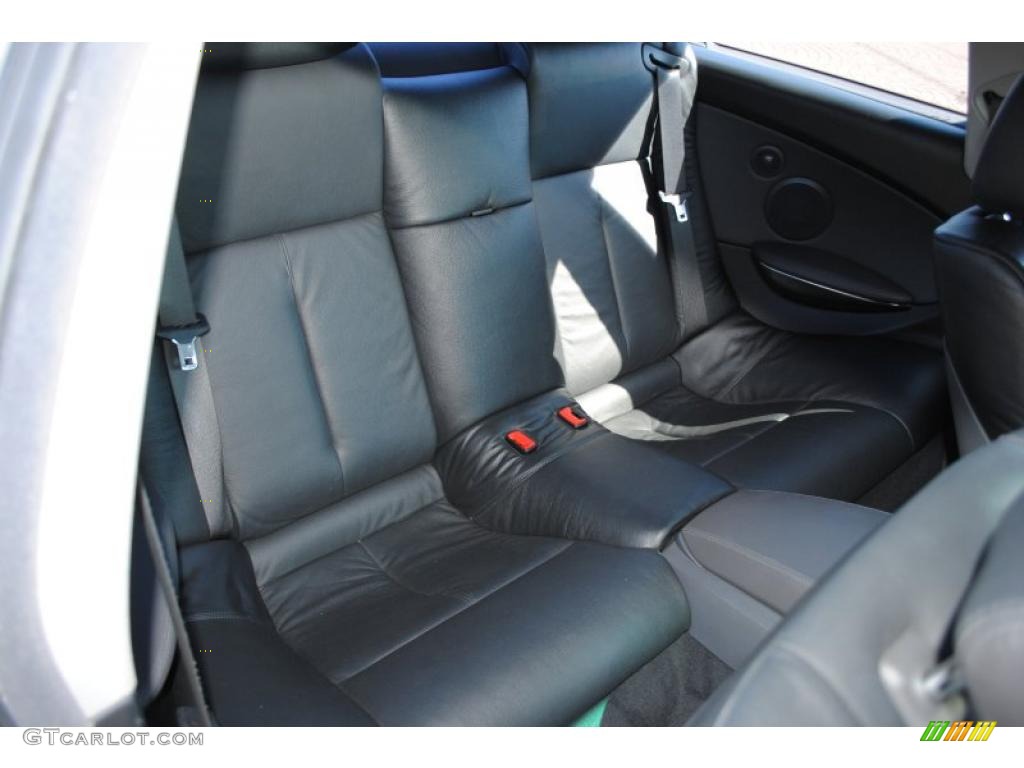Black Interior 2004 BMW 6 Series 645i Coupe Photo #38243299