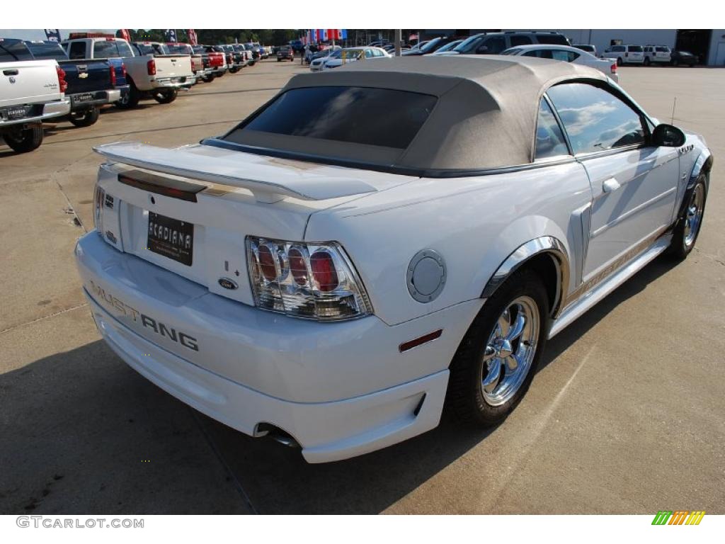2003 Mustang V6 Convertible - Oxford White / Medium Parchment photo #5